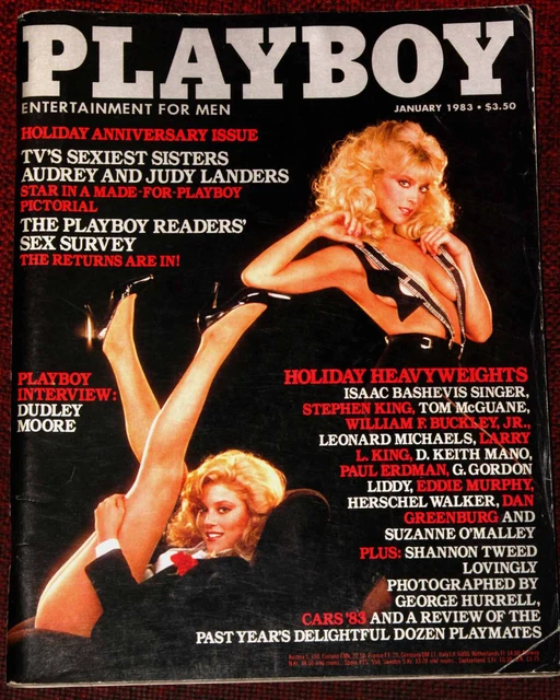 PLAYBOY MAGAZINE April 1983 Audrey+Judy Landers Playmates Centerfold PinUp £16.78 - PicClick UK