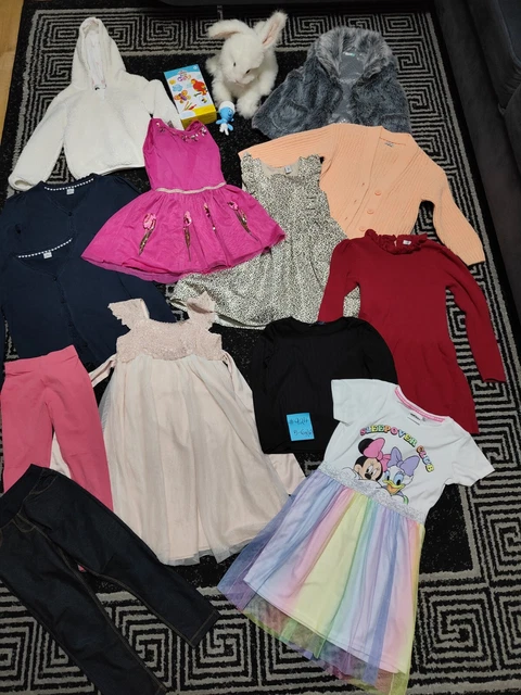 #924💜 Huge Bundle Of Girls Clothes 5-6years NEXT GEORGE DISNEY MONSOON J.LEWIS
