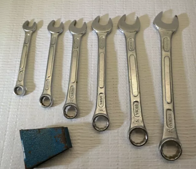 Cen-Tech Combination Wrench Set Box & Open End 3/8 - 11/16" (Set of 6) LW