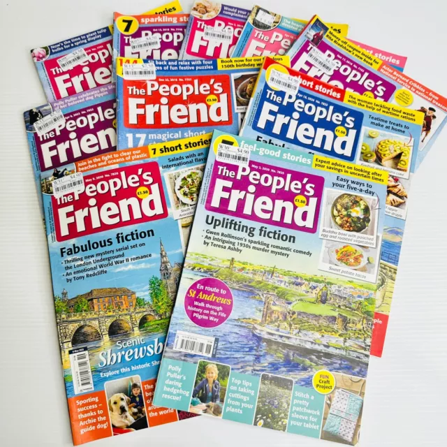 The People's Friend Magazine x 10 Bundle UK Magazines Bulk Lot Bulk