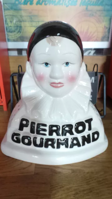Présentoir à sucettes " Pierrot Gourmand " en céramique