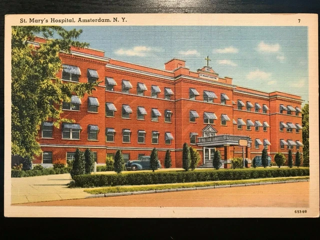 Vintage Postcards 1930-1945 St. Mary's Hospital Amsterdam New York