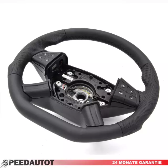 TUNING ABGEFLACHT Lederlenkrad Multif. mit DSG für MERCEDES R-KLASSE W251