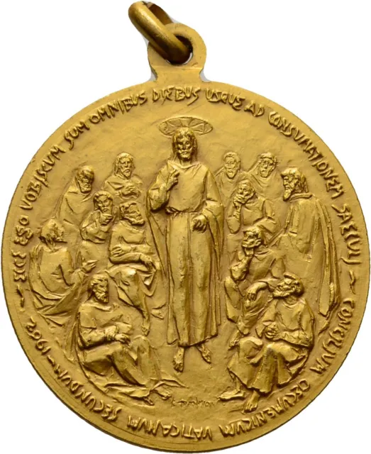 Wallfahrt Medaille Vatikan Johannes XXIII Bronze 32 mm/ 15 g Original #HA435 2