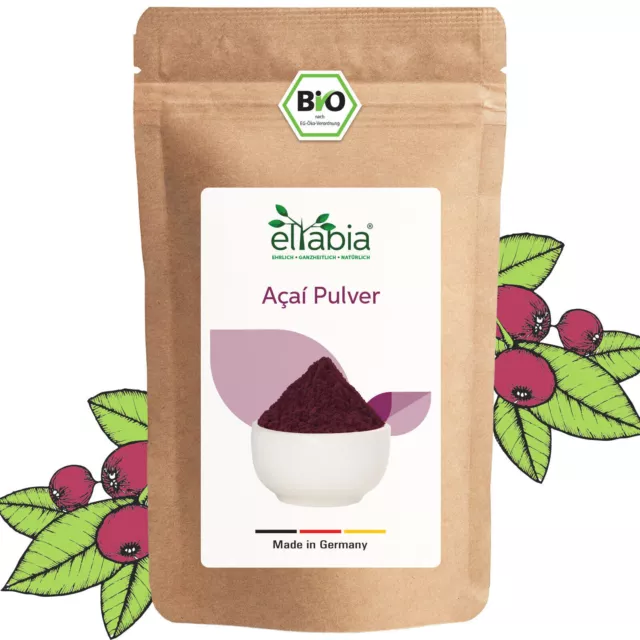 Bio Acai Pulver | Gefriergetrocknet Rohkost | 100% rein ohne Zusatzstoffe Vegan