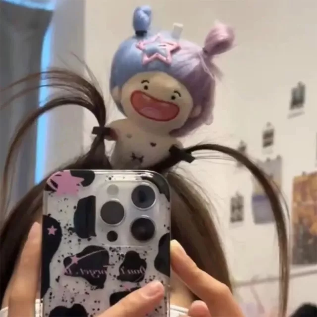 Cartoon Cute Plush Doll Headband Hair Clip Creative Funny Cotton Dolls Hair Band