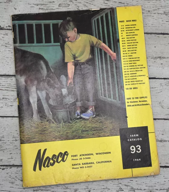 Vtg 1964 NASCO Stockmen Horse Farm Products Equine Western Wear Tack Catalog