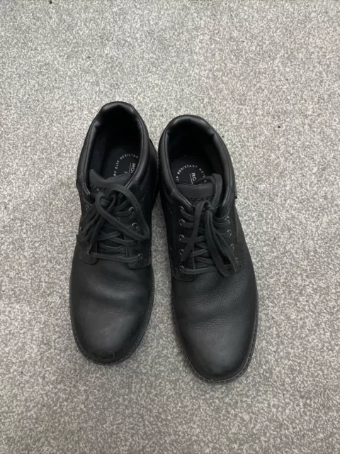 ROCKPORT HYDRO-SHIELD MENS Black Quality Leather Boots 8.5 (W) Eu 42.5 ...