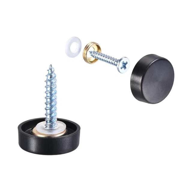 Specchio Viti,16mm,4pz Cappuccio Decorativo Elementi Fissaggio Coperchio Chiodi