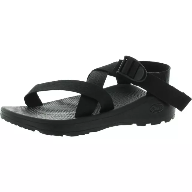 CHACO MENS ZCLOUD Black Ankle Strap Sport Sandals Shoes 11 Medium (D ...