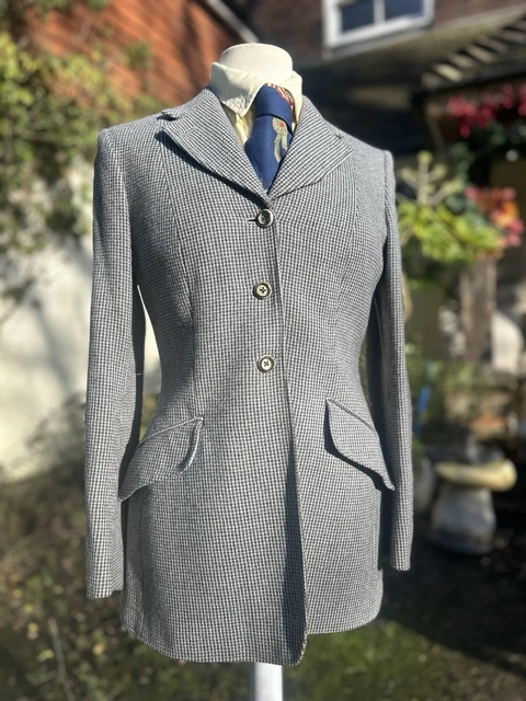 Veste Tweed Shires Huntingdon Femme - Vert à Carreaux - Taille 34 UK 8