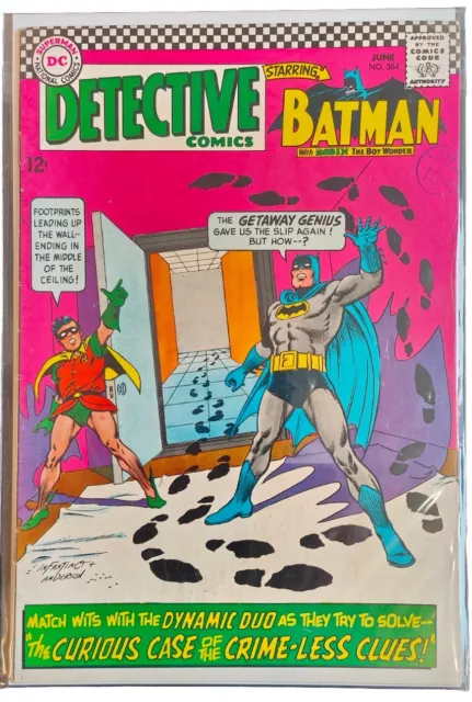 Detective Comics # 364.  Silver Age Batman. June 1967.  Vol 1. Series. Fine+++