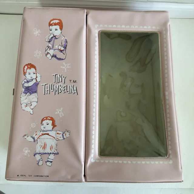 Vintage Pink 1960's - Tiny Thumbelina - Doll Case By Ideal Toy Corp