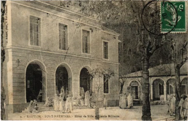 CPA AK FORT-NATIONAL City Hall and Military Circle ALGERIA (1187867)
