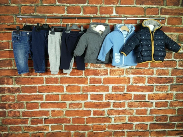 Pacchetto Bambini Età 3-6 Mesi Zara H&M Next Ecc Pantaloni Felpa Con Cappuccio Blu 68Cm