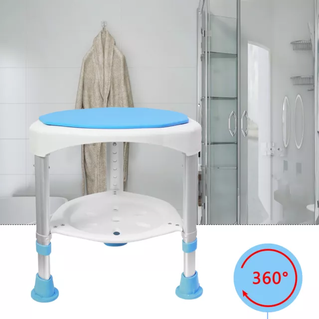 Taburete de baño silla de baño taburete de ducha silla de ducha ayuda de ducha asiento de ducha taburete de baño azul*-