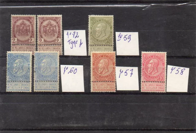 timbres belgique neufs sans charnieres