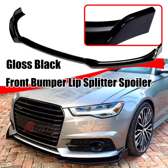 PER AUDI A6 S-Line S6 C7 FL 2014-2017 LAMA SOTTO PARAURTI ANTERIORE ABS SPLITTER