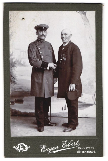 Fotografie Eugen Ebert, Wittenberge, Bahnstr. 21, Portrait Offizier in Uniform