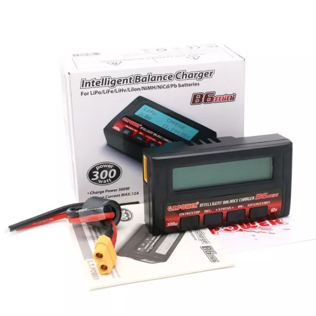 GT.POWER IMAX B6 300W 12A Lipo Battery Balance Charger Discharger For RC Model