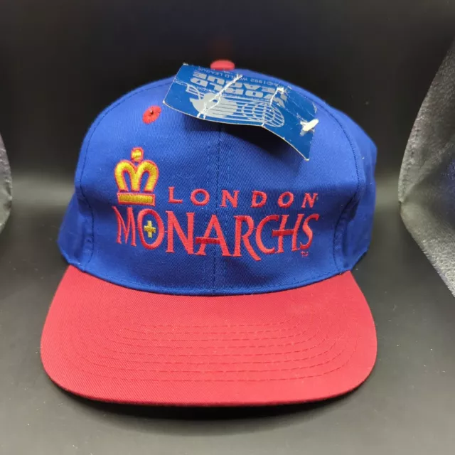 Vtg Nwt 1992 London Monarchs Wlaf Nfl Snapback Hat Cap World League Football