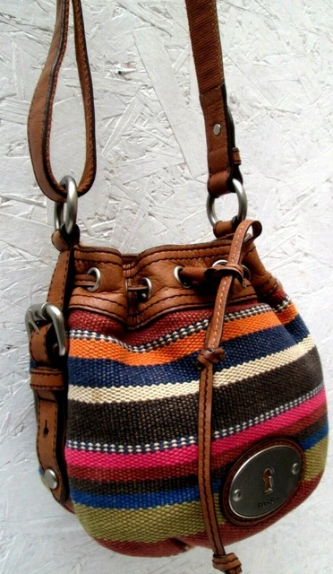 Sac à Main FURLA Vintage Modèle Bourse - Cuir Pêche, Made In Italy, Occasion