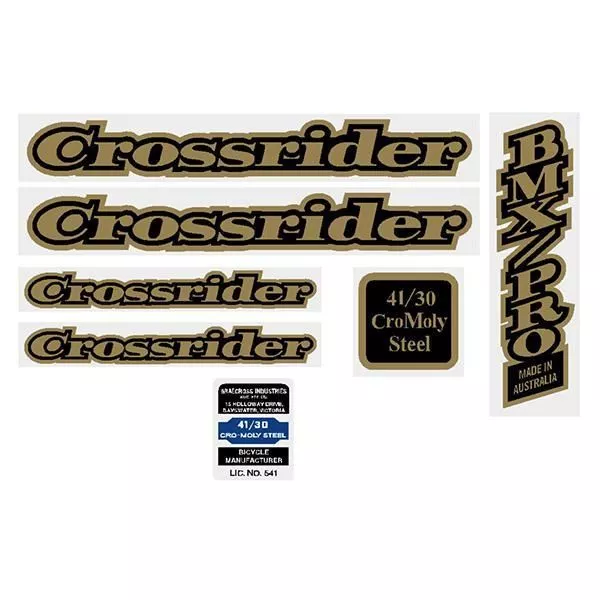Crossrider  - BMX PRO - decal set - Old school bmx