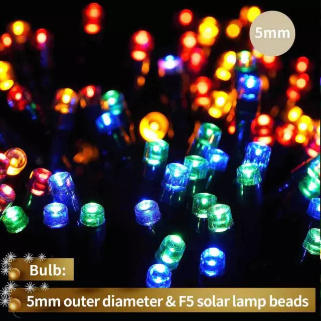 LED Solar String Light Lights Waterproof Outdoor Christmas Garden Party Decor