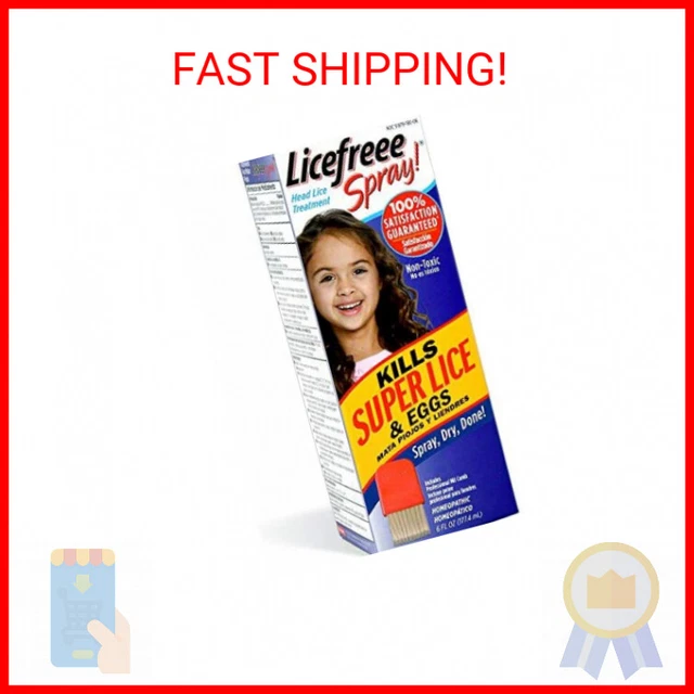Licefreee Spray! Tec Labs Head Lice Spray - Includes Professional Metal Nit