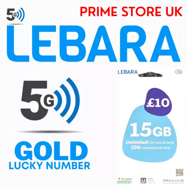 Lebara Mobile SIM Card PAY AS YOU GO SEALED 4G Data Trio Sim nano mini PAYG