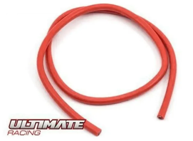 RCS ULTIMATE RACING :  Câble Silicone Rouge 12 AWG 50cm - UR46209