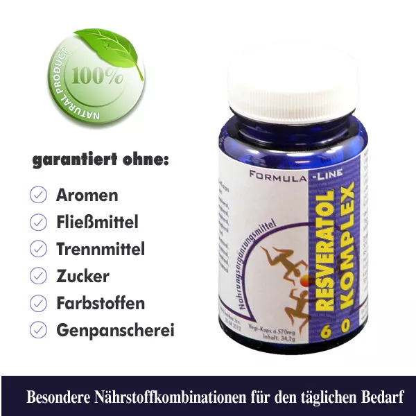 Resveratrol + OPC 60 Vegi-Kaps - Beste HANNES' Qualität