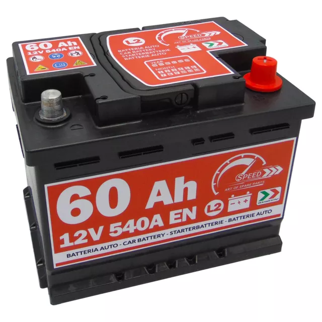 AUTOBATTERIE 12V 60AH 540A EN Speed starter Batterie ersetzt 55 56