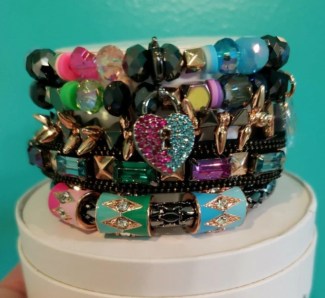 RARE Bomb Party RBP6288 Halloween Stack 2023 The Harley To His Joker 5 Bracelets