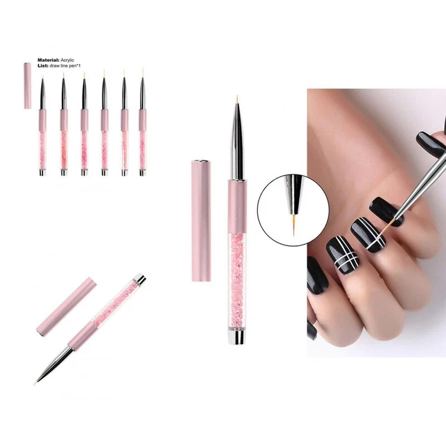 Nail Liner Pen Anti-Slip Manicure Carving Painting Pen Drawing Liner Glitter