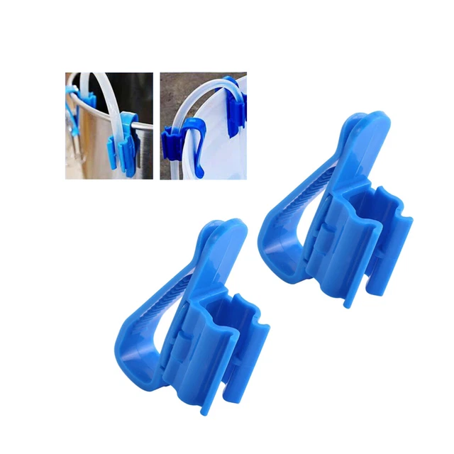 2 piezas clip de tubería de agua para acuarios clip para tuberías de agua azul