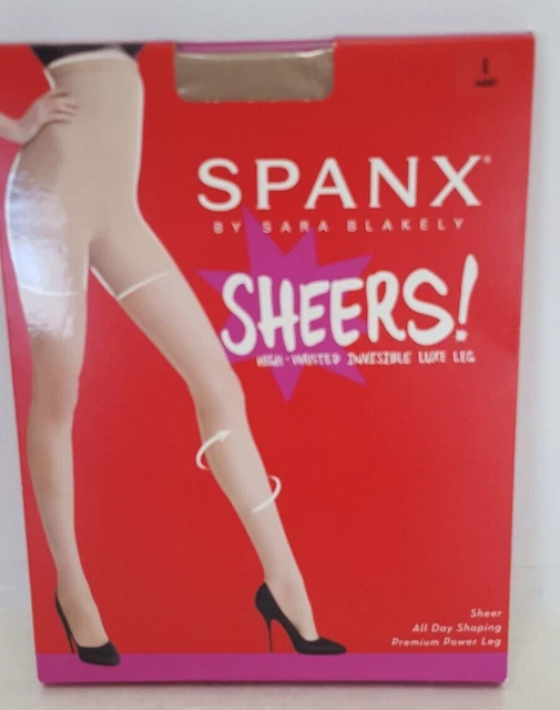 SPANX SHEERS!  High-Waisted Invisible Luxe Leg E (Height 51-60 in.) Nude01   NEW