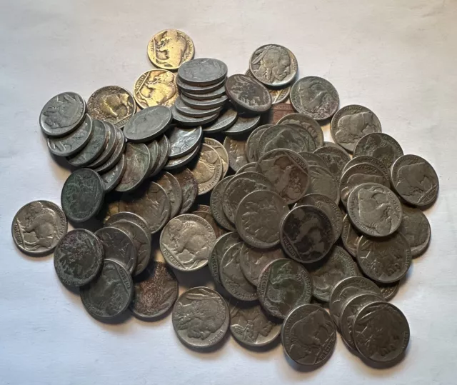 Buffalo Nickel US 5 Cent Lot of 100