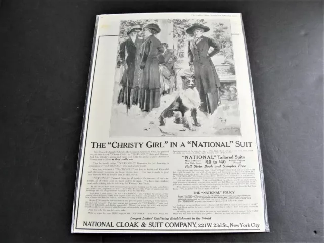 The “Christy Girl” -The Ladies Home Journal 1909 Magazine Page  Advertisement.
