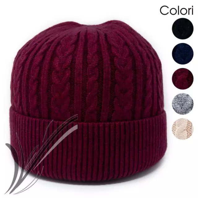 Cappello Uomo invernale berretto Cuffia felpato caldo Zuccotto da inverno beanie