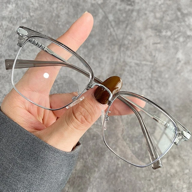 Gafas de ordenador gafas de gran tamaño anti-luz azul lentes marco ultraligero