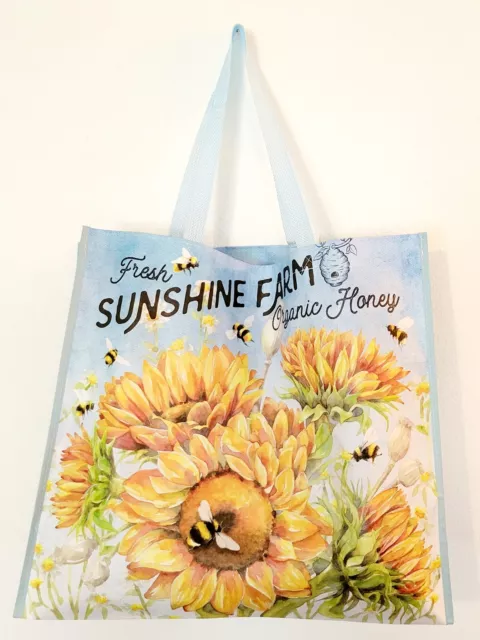 Home Goods Homegoods Shopping Bag Reusable Tote Bees Organic Honey Sunflowers