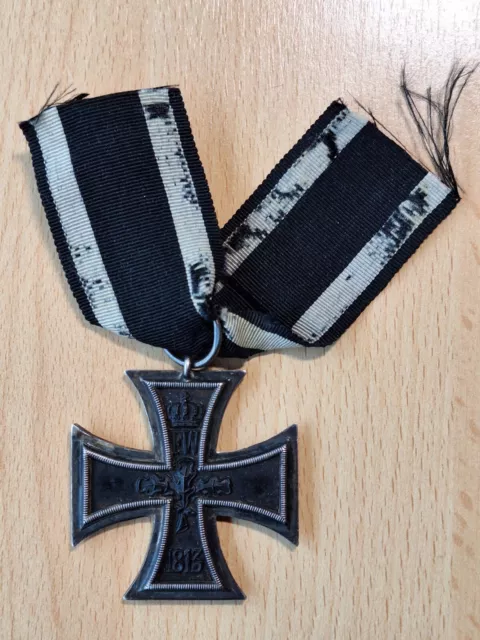 Orig. German Iron Cross 2nd Class EK2 WW1  + ribbon, marker S-W GREAT ! 3