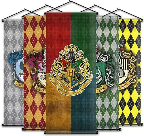 35*90Cm Harry Potter Hogwarts School House Banner Flags Five Designs Home Decor