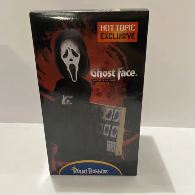 Royal Bobbles Ghostface Scream VHS Store Hot Topic Exclusive Bobblehead New