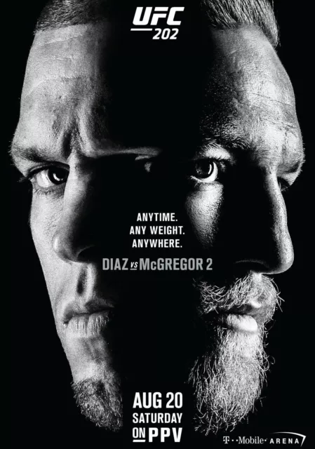 Diaz Vs Mcgregor Poster Locandina 45X32Cm || Arti Marziali Mma Ufc