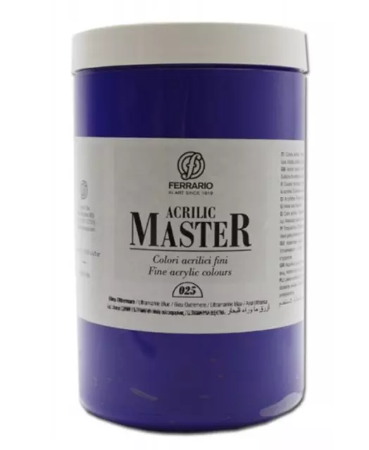 Acrilic Master Ferrario - Barattolo 1000 Ml Colori Acrilici