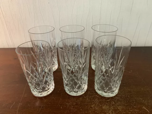 Lot 6 verres à orangeade modèle Chantilly en cristal Saint Louis (prix des 6)