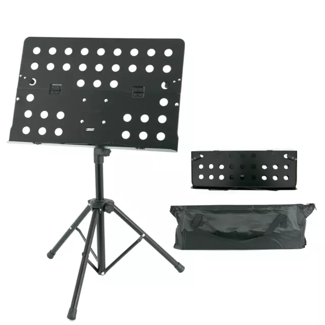 Heavy Duty Orchestral Music Stand Folding Adjustable Sheet Stand Tripod Base