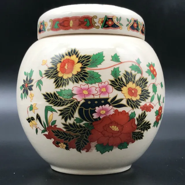 Vintage Sadler Deckel Iningwerglas Blumen Schminktisch Dekor Ca. 12 Cm Hoch 4